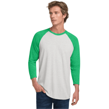 Next Level Apparel® Unisex Tri - Blend 3/4 - Sleeve Raglan Tee - T-Shirts - SwagWear