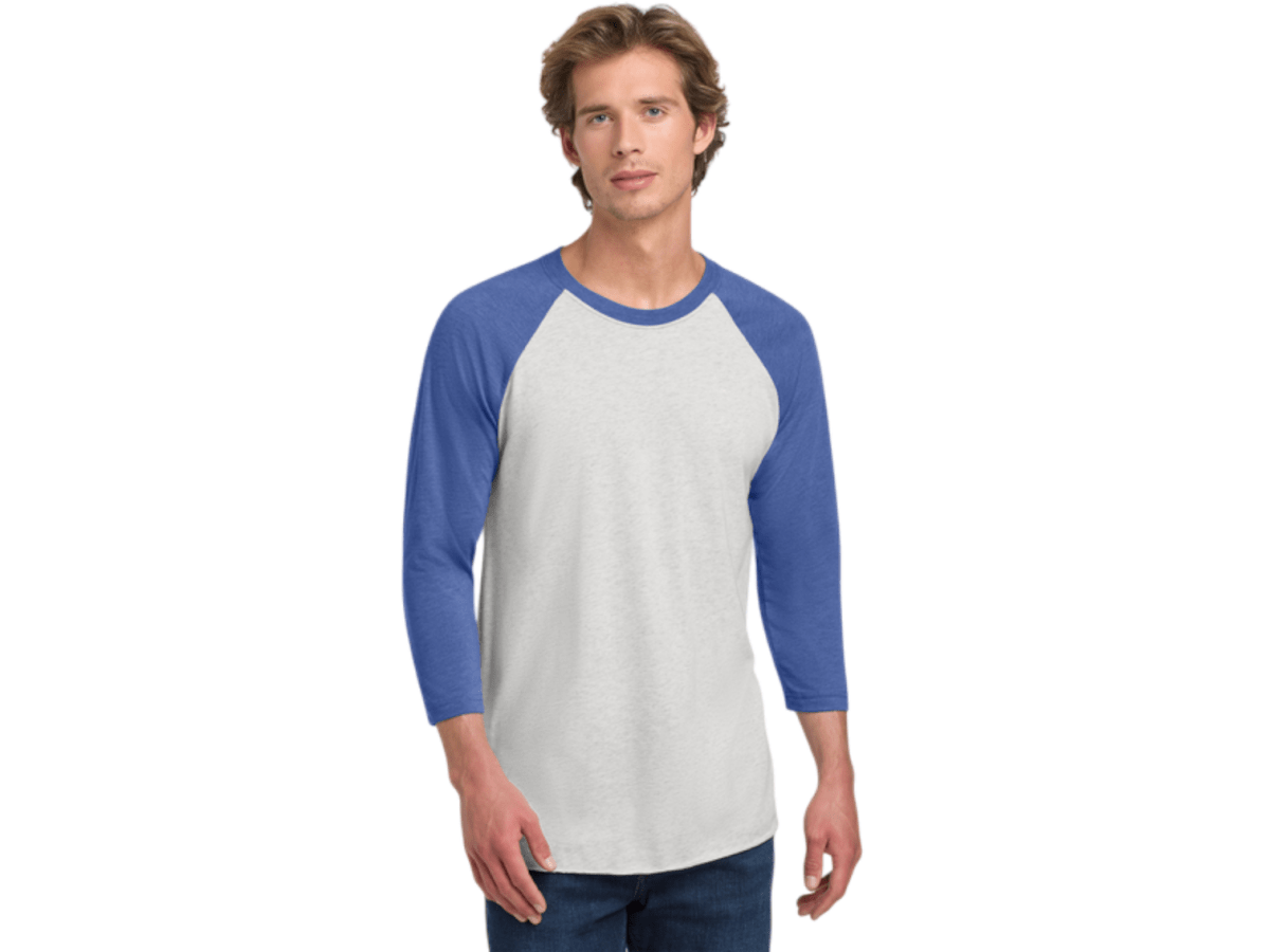 Next Level Apparel® Unisex Tri - Blend 3/4 - Sleeve Raglan Tee - T-Shirts - SwagWear