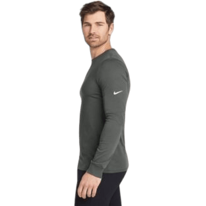 Nike Dri - FIT Cotton/Poly Long Sleeve Tee - Long - Sleeved T-Shirts - SwagWear