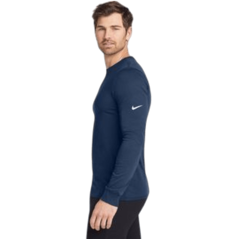 Nike Dri - FIT Cotton/Poly Long Sleeve Tee - Long - Sleeved T-Shirts - SwagWear