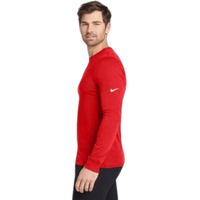 Nike Dri - FIT Cotton/Poly Long Sleeve Tee - Long - Sleeved T-Shirts - SwagWear