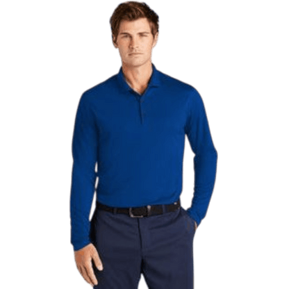 Nike Dri - FIT Micro Pique 2.0 Long Sleeve Polo - Long - Sleeved Polos - SwagWear