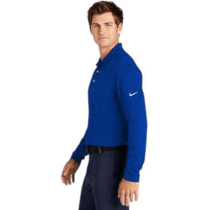 Nike Dri - FIT Micro Pique 2.0 Long Sleeve Polo - Long - Sleeved Polos - SwagWear