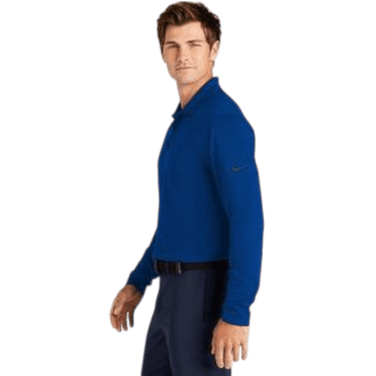 Nike Dri - FIT Micro Pique 2.0 Long Sleeve Polo - Long - Sleeved Polos - SwagWear