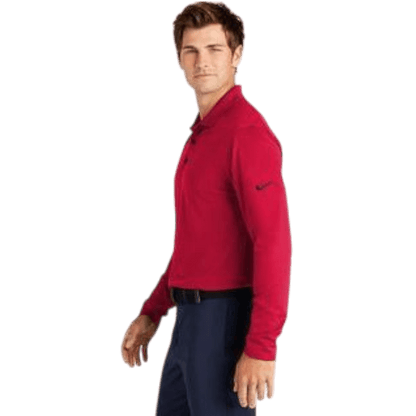 Nike Dri - FIT Micro Pique 2.0 Long Sleeve Polo - Long - Sleeved Polos - SwagWear