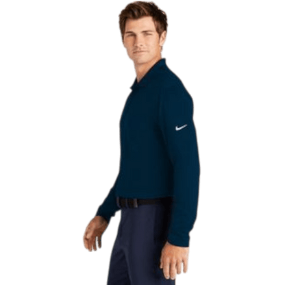 Nike Dri - FIT Micro Pique 2.0 Long Sleeve Polo - Long - Sleeved Polos - SwagWear