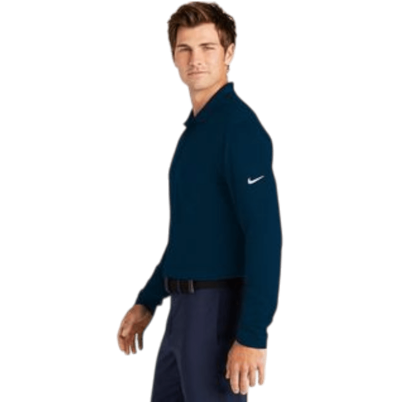 Nike Dri - FIT Micro Pique 2.0 Long Sleeve Polo - Long - Sleeved Polos - SwagWear
