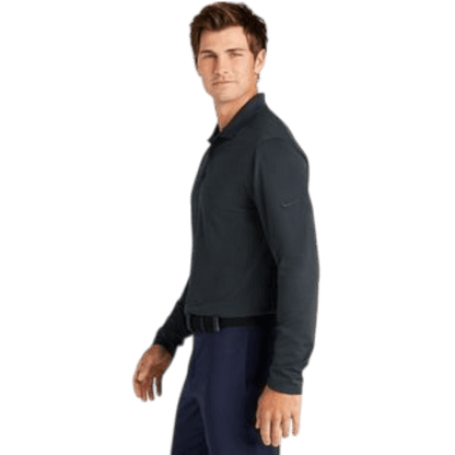 Nike Dri-FIT Micro Pique 2.0 Long Sleeve Polo - Long-Sleeved Polos - SwagWear