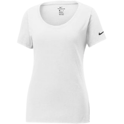 Nike Women's Dri-FIT Cotton/Poly Scoop Neck Tee - T-Shirts - SwagWear