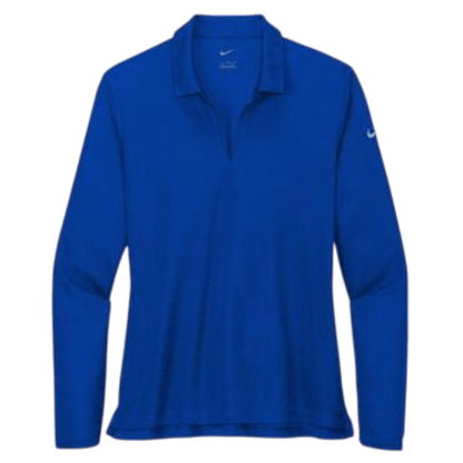 Nike Women's Dri - FIT Micro Pique 2.0 Long Sleeve Polo - Long - Sleeved Polos - SwagWear