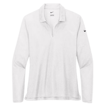 Nike Women's Dri - FIT Micro Pique 2.0 Long Sleeve Polo - Long - Sleeved Polos - SwagWear
