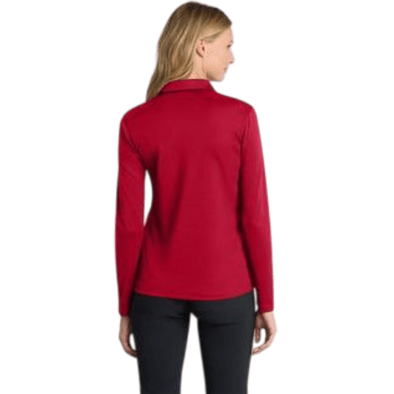 Nike Women's Dri - FIT Micro Pique 2.0 Long Sleeve Polo - Long - Sleeved Polos - SwagWear