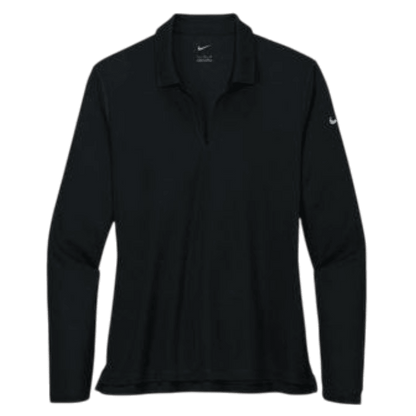 Nike Women's Dri - FIT Micro Pique 2.0 Long Sleeve Polo - Long - Sleeved Polos - SwagWear