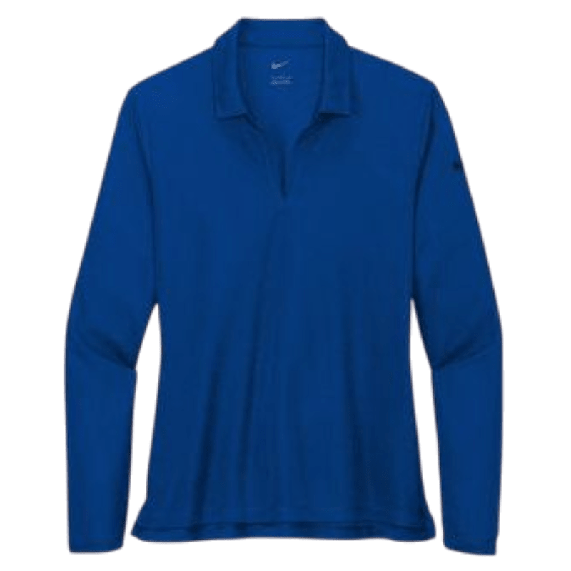 Nike Women's Dri - FIT Micro Pique 2.0 Long Sleeve Polo - Long - Sleeved Polos - SwagWear