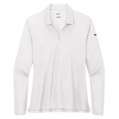 Nike Women's Dri-FIT Micro Pique 2.0 Long Sleeve Polo - Long-Sleeved Polos - SwagWear