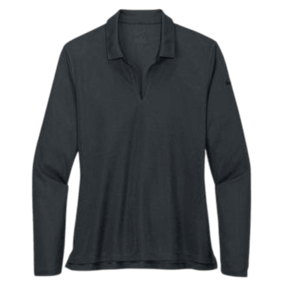 Nike Women's Dri-FIT Micro Pique 2.0 Long Sleeve Polo - Long-Sleeved Polos - SwagWear