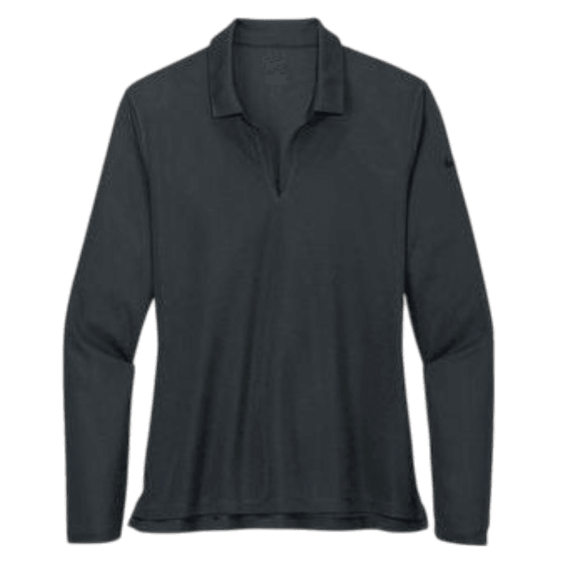 Nike Women's Dri-FIT Micro Pique 2.0 Long Sleeve Polo - Long-Sleeved Polos - SwagWear