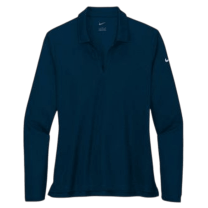 Nike Women's Dri-FIT Micro Pique 2.0 Long Sleeve Polo - Long-Sleeved Polos - SwagWear