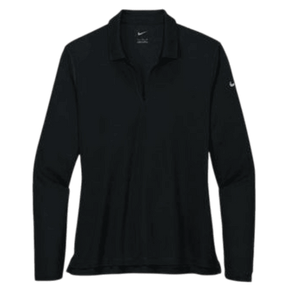Nike Women's Dri-FIT Micro Pique 2.0 Long Sleeve Polo - Long-Sleeved Polos - SwagWear