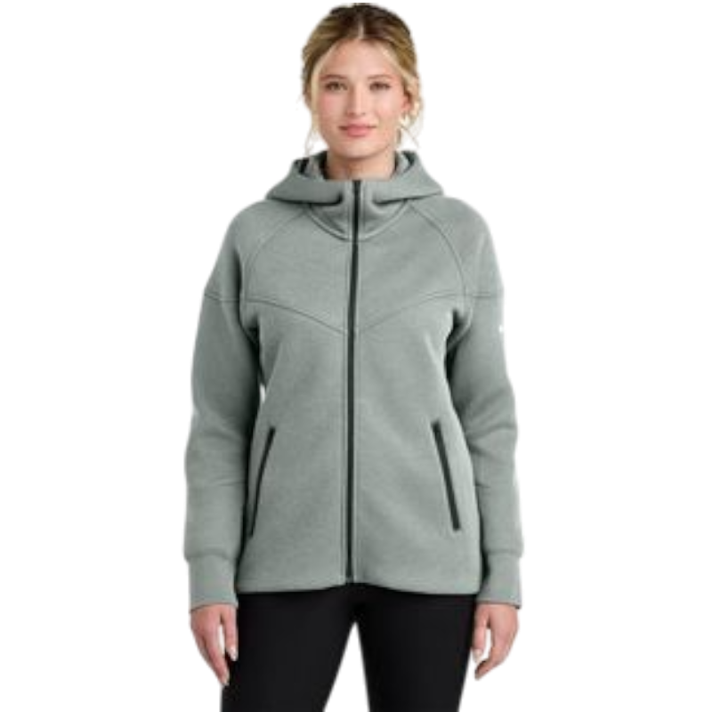 Nike Women’s Tech Fleece Full-Zip Hoodie - Dark Grey Heather / S - Full-Zip Hoodies