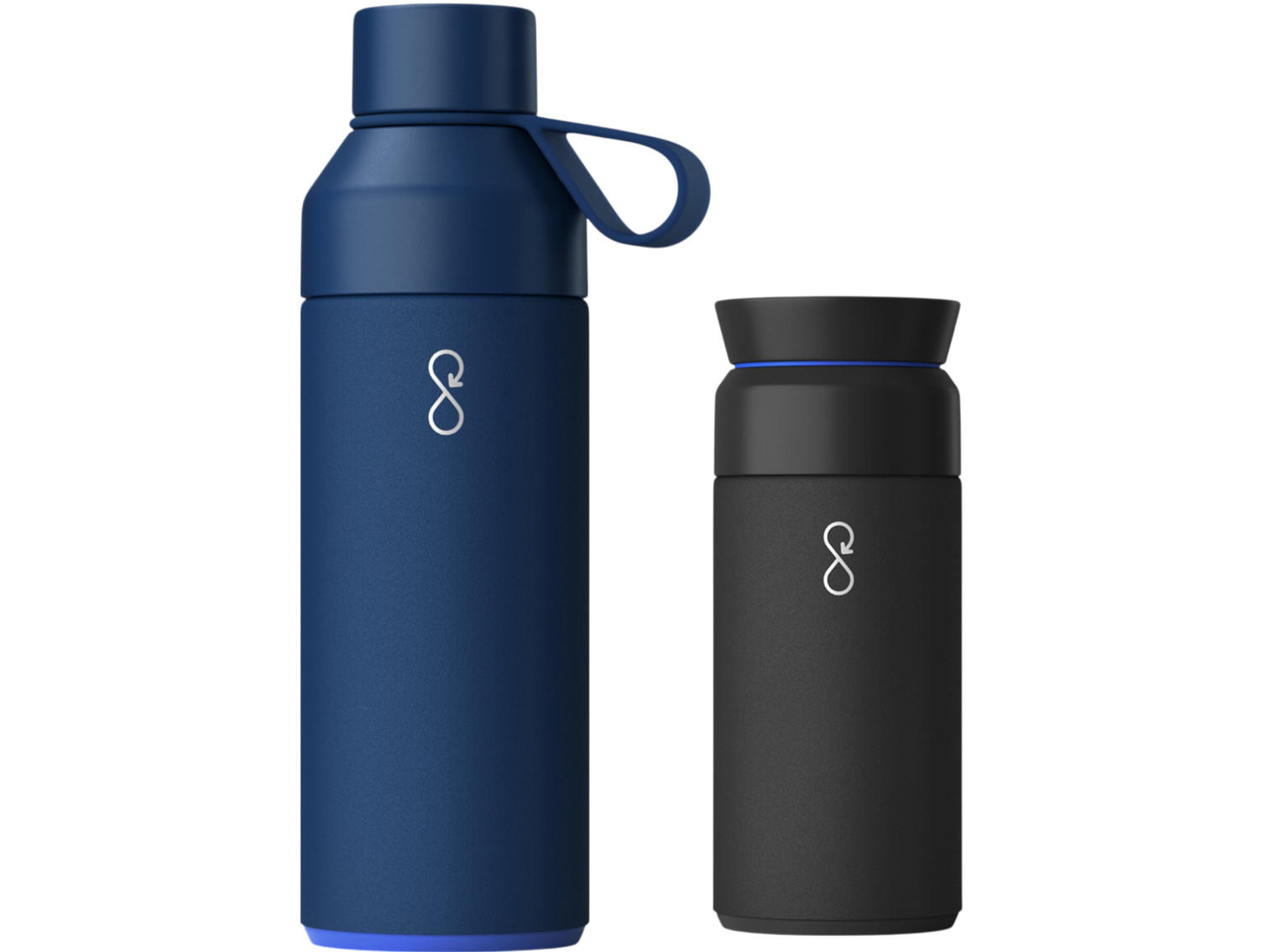 Ocean Bottle Hydrate & Caffeinate - Ocean Blue / Obsidian Black - Drinkware Sets