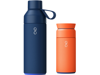 Ocean Bottle Hydrate & Caffeinate - Ocean Blue / Sun Orange - Drinkware Sets