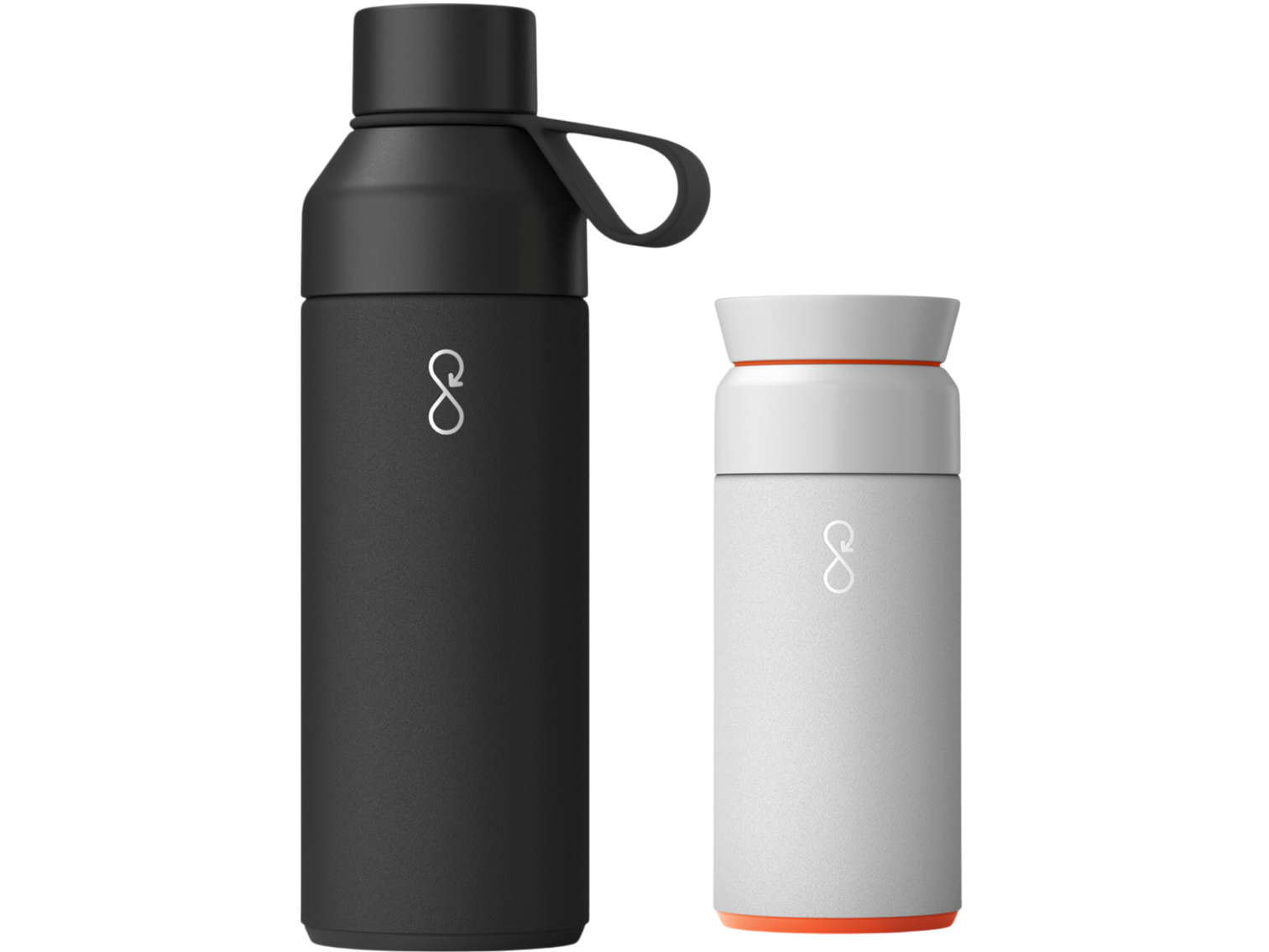 Ocean Bottle Hydrate & Caffeinate - Obsidian Black / Rock Grey - Drinkware Sets