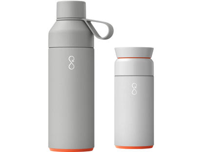 Ocean Bottle Hydrate & Caffeinate - Rock Grey / Rock Grey - Drinkware Sets
