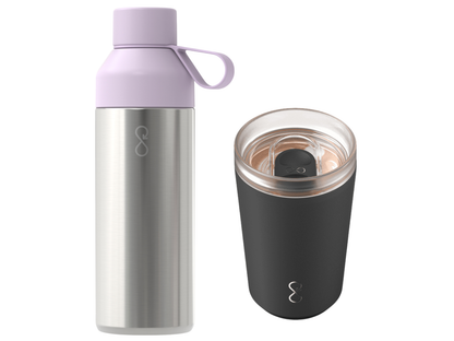 Ocean Bottle Planet-friendly Pals - Rock Grey / Obsidian Black - Drinkware Sets
