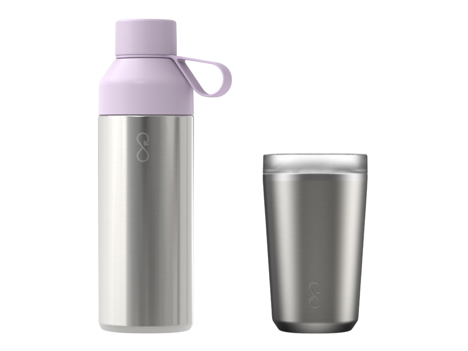 Ocean Bottle Planet-friendly Pals - Rock Grey / Stainless Steel - Drinkware Sets