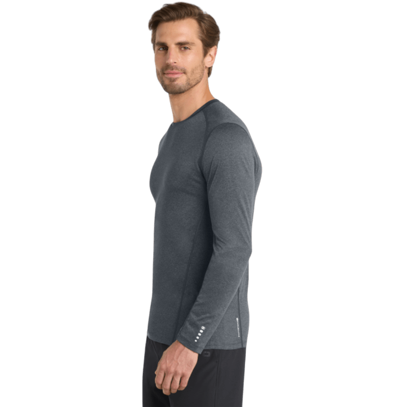 OGIO® Long Sleeve Pulse Crew - Long - Sleeved T-Shirts - SwagWear