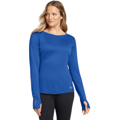 OGIO® Women's Long Sleeve Pulse Crew - Long - Sleeved T-Shirts - SwagWear