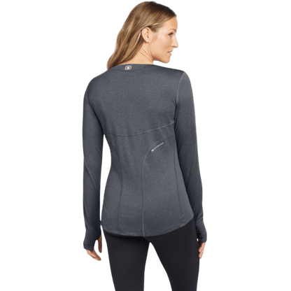 OGIO® Women's Long Sleeve Pulse Crew - Long - Sleeved T-Shirts - SwagWear
