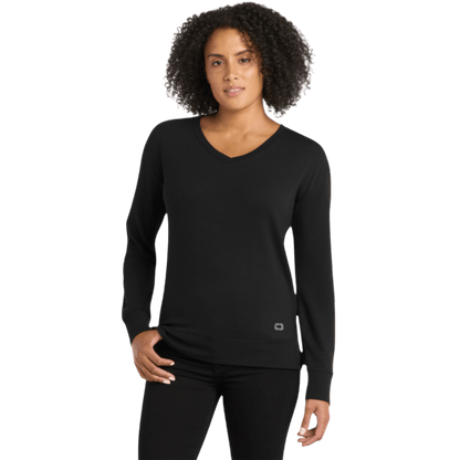 OGIO® Women's Luuma Flex Long Sleeve V - Neck - Long - Sleeved T-Shirts - SwagWear
