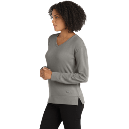 OGIO® Women's Luuma Flex Long Sleeve V - Neck - Long - Sleeved T-Shirts - SwagWear
