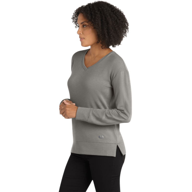 OGIO® Women's Luuma Flex Long Sleeve V - Neck - Long - Sleeved T-Shirts - SwagWear