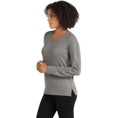 OGIO® Women's Luuma Flex Long Sleeve V-Neck - Long-Sleeved T-Shirts - SwagWear
