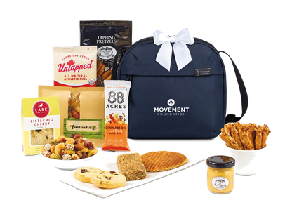 Out To Lunch Gourmet Treats Cooler - Navy - Food Gift Sets