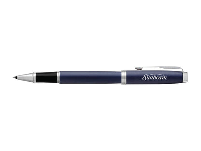 Parker IM Rollerball - Matte Blue - Blue Matte - Silver Trim - Roller Ball Pens
