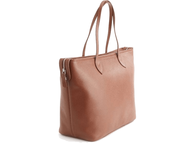 Pebbled Grain Wide Tote Bag with Wristlet - Tote Bags - SwagWear