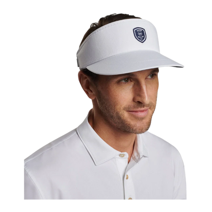 Peter Millar Crown Crest Tour Visor - White - Visors