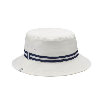 Peter Millar Crown Seal Oxford Bucket Hat - White - Bucket Hats