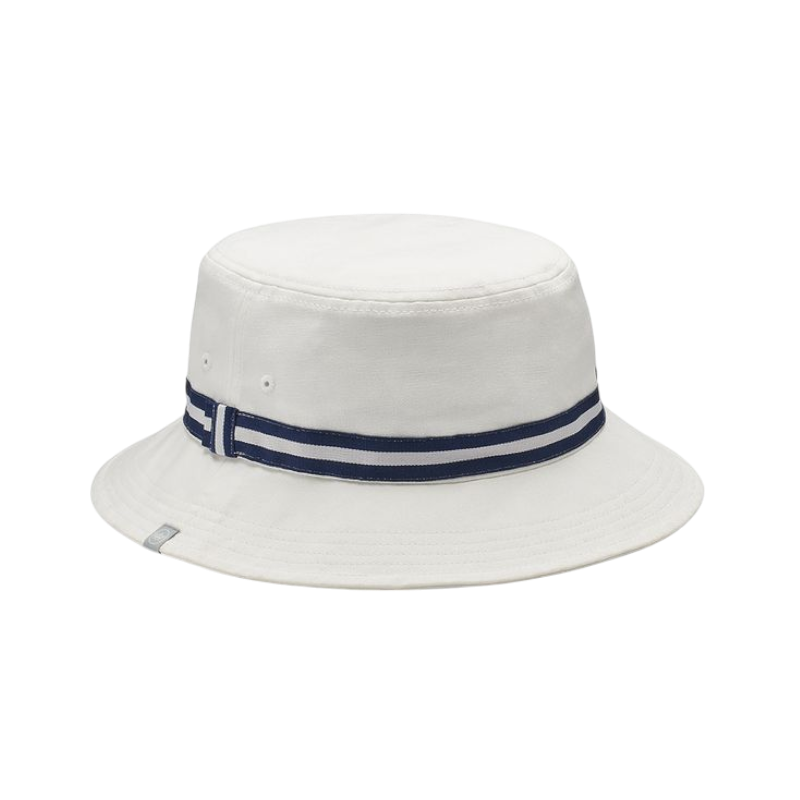 Peter Millar Crown Seal Oxford Bucket Hat - White - Bucket Hats