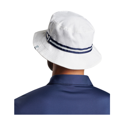 Peter Millar Crown Seal Oxford Bucket Hat - White - Bucket Hats