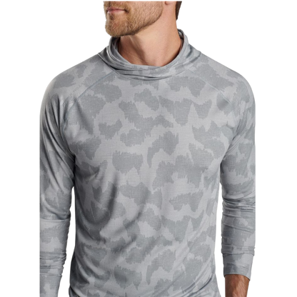 Peter Millar Men's Aurora Windowpane Camo Performance T-Shirt Hoodie