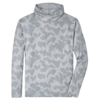 Peter Millar Men's Aurora Windowpane Camo Performance T-Shirt Hoodie