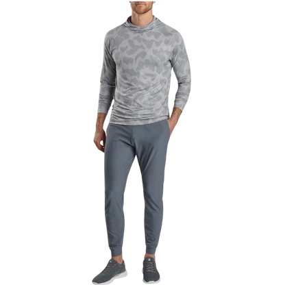 Peter Millar Men's Aurora Windowpane Camo Performance T-Shirt Hoodie