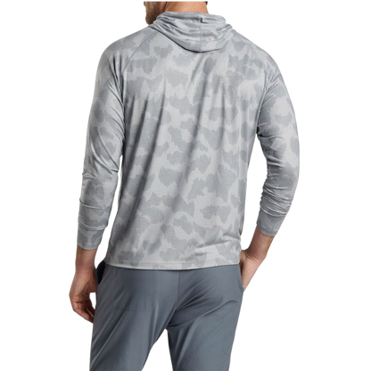 Peter Millar Men's Aurora Windowpane Camo Performance T-Shirt Hoodie