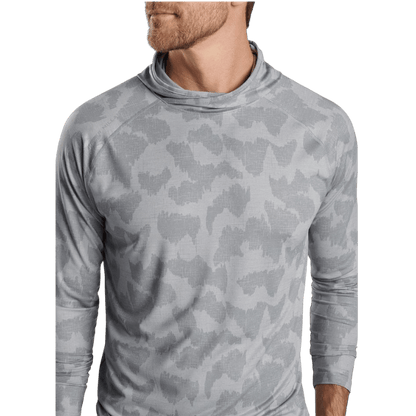 Peter Millar Men's Aurora Windowpane Camo Performance T-Shirt Hoodie - Hoodies - SwagWear