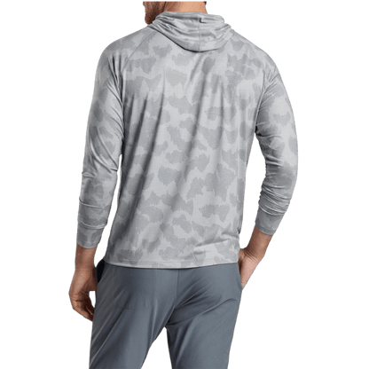 Peter Millar Men's Aurora Windowpane Camo Performance T-Shirt Hoodie - Hoodies - SwagWear